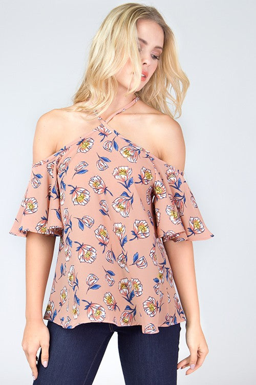 Off Shoulder Floral Top