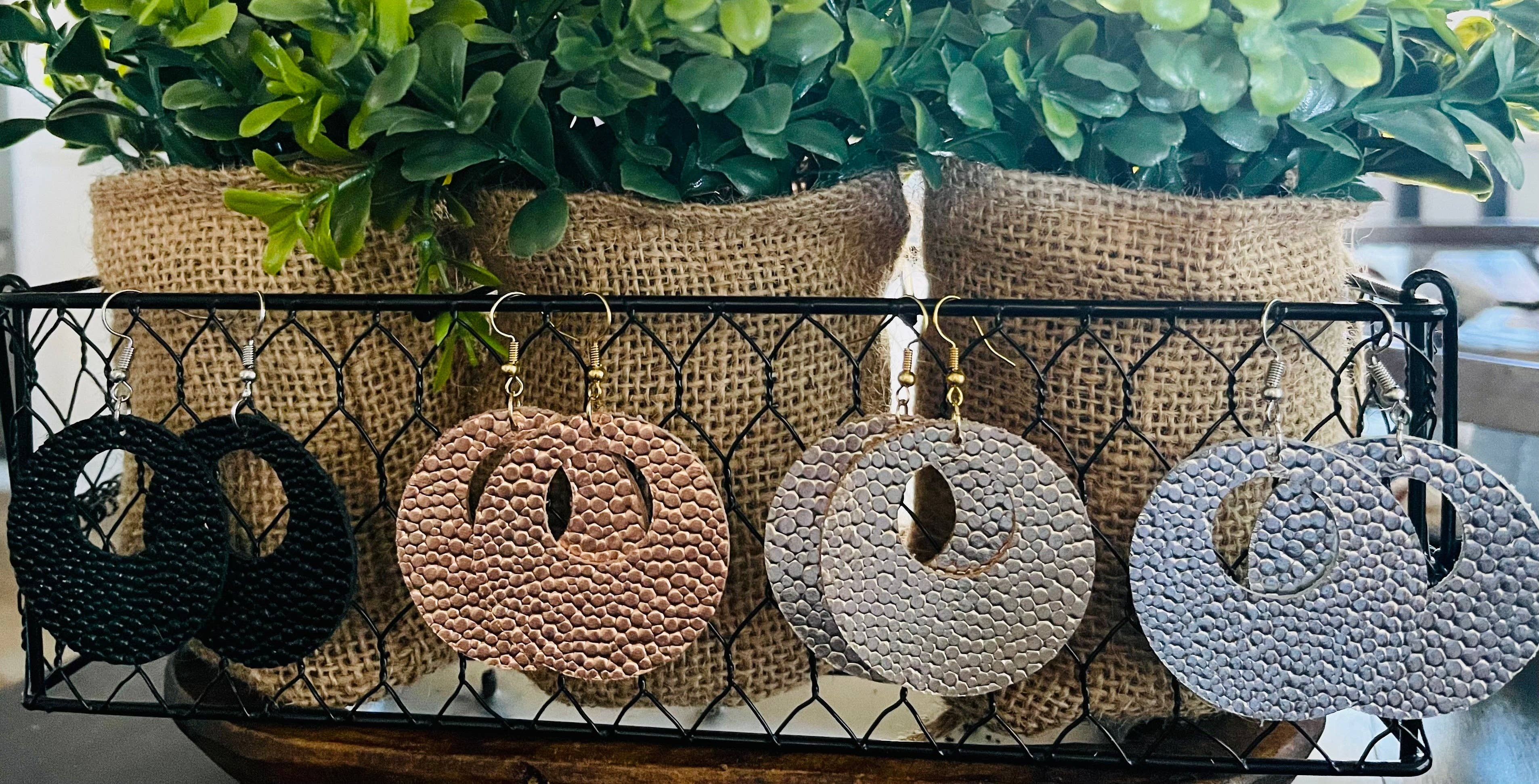 Leather Mod Earrings