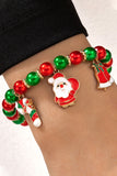 Multicolor Christmas Beaded Bracelet
