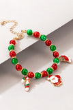 Multicolor Christmas Beaded Bracelet