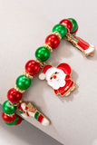 Multicolor Christmas Beaded Bracelet