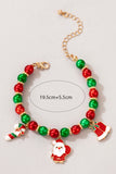 Multicolor Christmas Beaded Bracelet