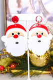 Red Christmas Santa Claus Drop Earrings
