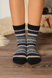 Multicolor 5 Pairs Thermal Winter Crew Socks