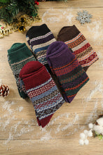 Load image into Gallery viewer, Multicolor 5 Pairs Thermal Winter Crew Socks
