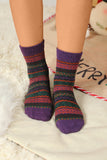 Multicolor 5 Pairs Thermal Winter Crew Socks
