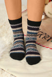Multicolor 5 Pairs Thermal Winter Crew Socks