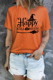 Orange Happy Halloween T Shirt