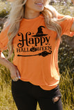 Orange Happy Halloween T Shirt