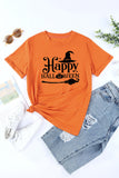 Orange Happy Halloween T Shirt