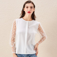 Load image into Gallery viewer, Women's Fashionable Lace Sleeve Shirt
