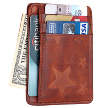 Load image into Gallery viewer, Cognac Genuine Leather Card Holder
