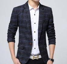 Load image into Gallery viewer, Mens Mix Plaid Blazer

