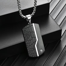 Load image into Gallery viewer, Men's Fashion Titanium Black Pendant
